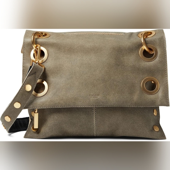 Hammitt Handbags - Hammitt Montana Crossbody NWT Reversible Black Pewter Leather Bag